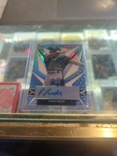 2021 LEAF VALIANT Baseball Pedro Pineda RC #21/35  BLUE AUTO A’s