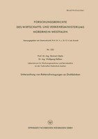 Untersuchung Von Ratterschwingungen An DrehbäNken | Buch | 9783663038061