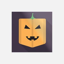Pumpkin Head Halloween Cartoon Vinyl Sticker Decal