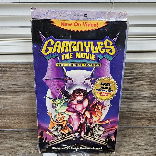 Gargoyles The Movie: The Heroes Awaken + Board Game Vintage VHS 1994 COMPLETE - Picture 2 of 8