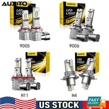 AUXITO CANBUS LED Headlight Bulbs High/Low Beam/Fog Light H11 H8 9006 9005 H4 H