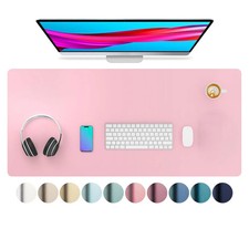 Large Size Office Computer Desk Protector Mat PU Leather Waterproof Non Slip Mou