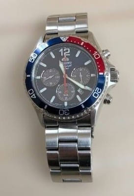 Orient Mako Solar Chrono Diver Watch Japan 20 Bar Sapphire Glass 42mm From Japan