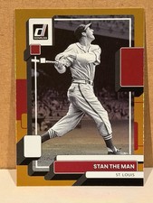 2022 Donruss STAN MUSIAL “Stan The Man” Orange Foil Nickname Variation #223
