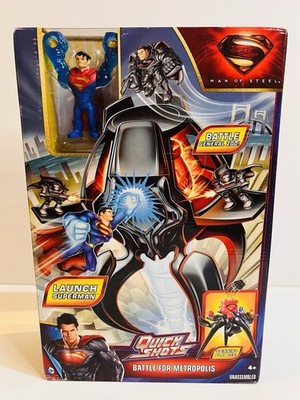 Superman Man of Steel Quick Shots Battle for Metropolis Playset New