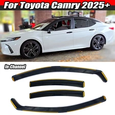 In-Channel For Toyota Camry 2025+ Wind Deflectors Rain Guards Window Vent Visor