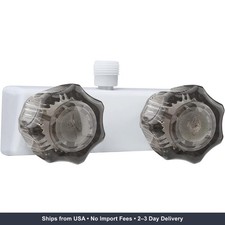 RV Shower Faucet Camper Shower Faucet Replacement With 2 Knobs 4 Inches Outdoor