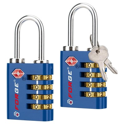 Forge Dual-Opening: Key or Combination Access Lock, TSA Approved Locks for Lu...