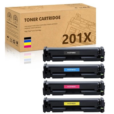 4x TONER für HP 201X 201A Color LaserJet Pro M252dw M252n MFP M274n M277dw M277n