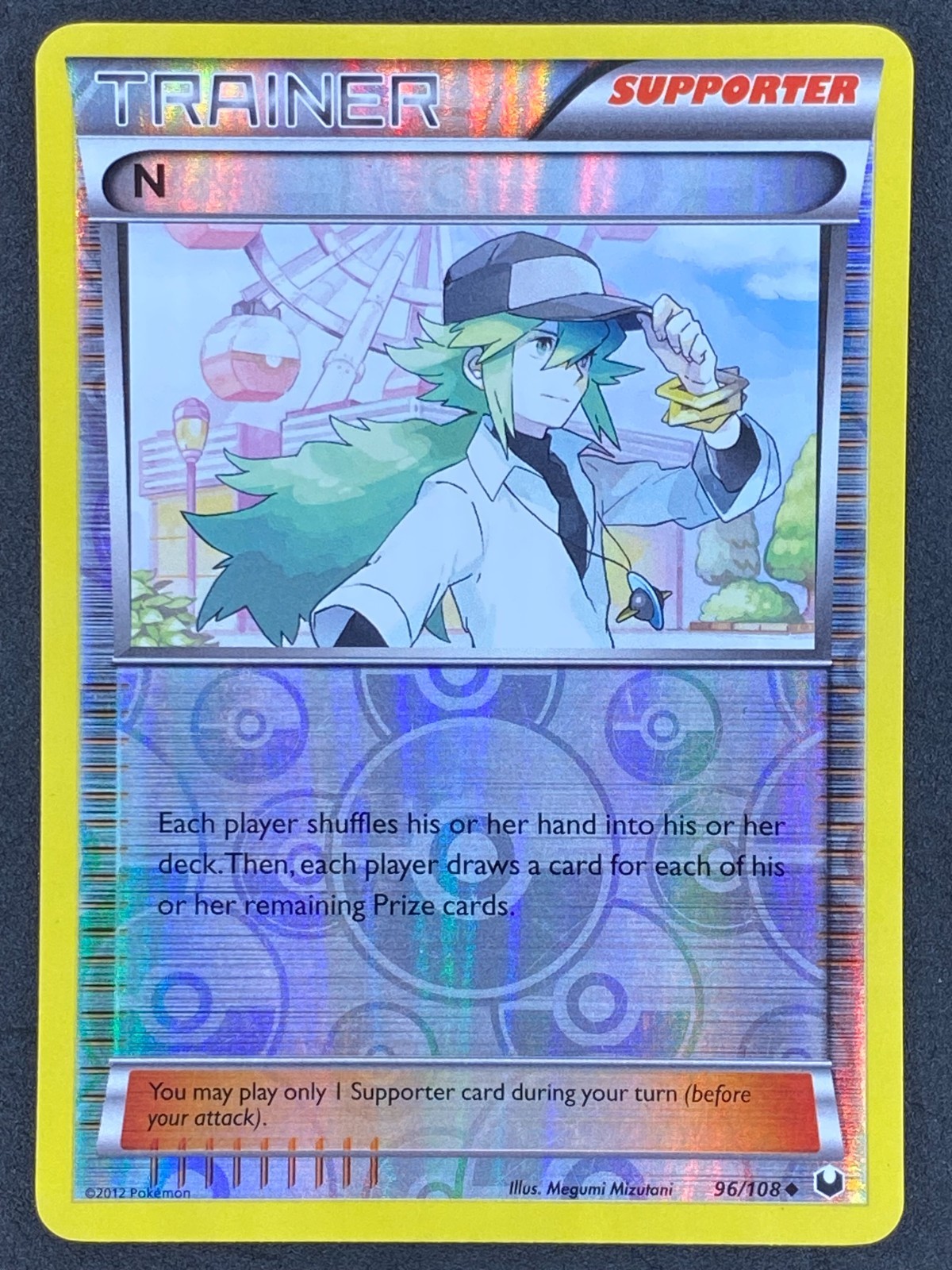Pokémon N Reverse Holo 96/108 DEX Dark Explorers LP/NM