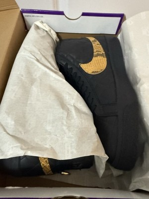 Men's Size 10 - Nike SB Blazer Mid QS Supreme Black Snake DV5078-001 Shoes NEW