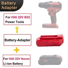 NEW Adapter For Hilti 22V Nuron Lithium-Battery To For Hilti 22V B22 Power Tools