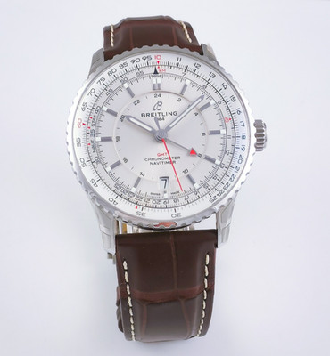 Breitling Navitimer 41 GMT Automatik Herrenuhr mit Box und Papiere Ref. A32310