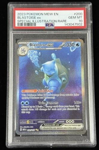 2023: Pokémon 151 (Special Illustration Rare) SIR #200 Blastoise ex PSA 10!!💎💦