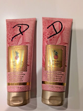 2 Pack Bath and Body Works BODY CREAM lotion 8 oz Costa Rica Pink pineapple NEW