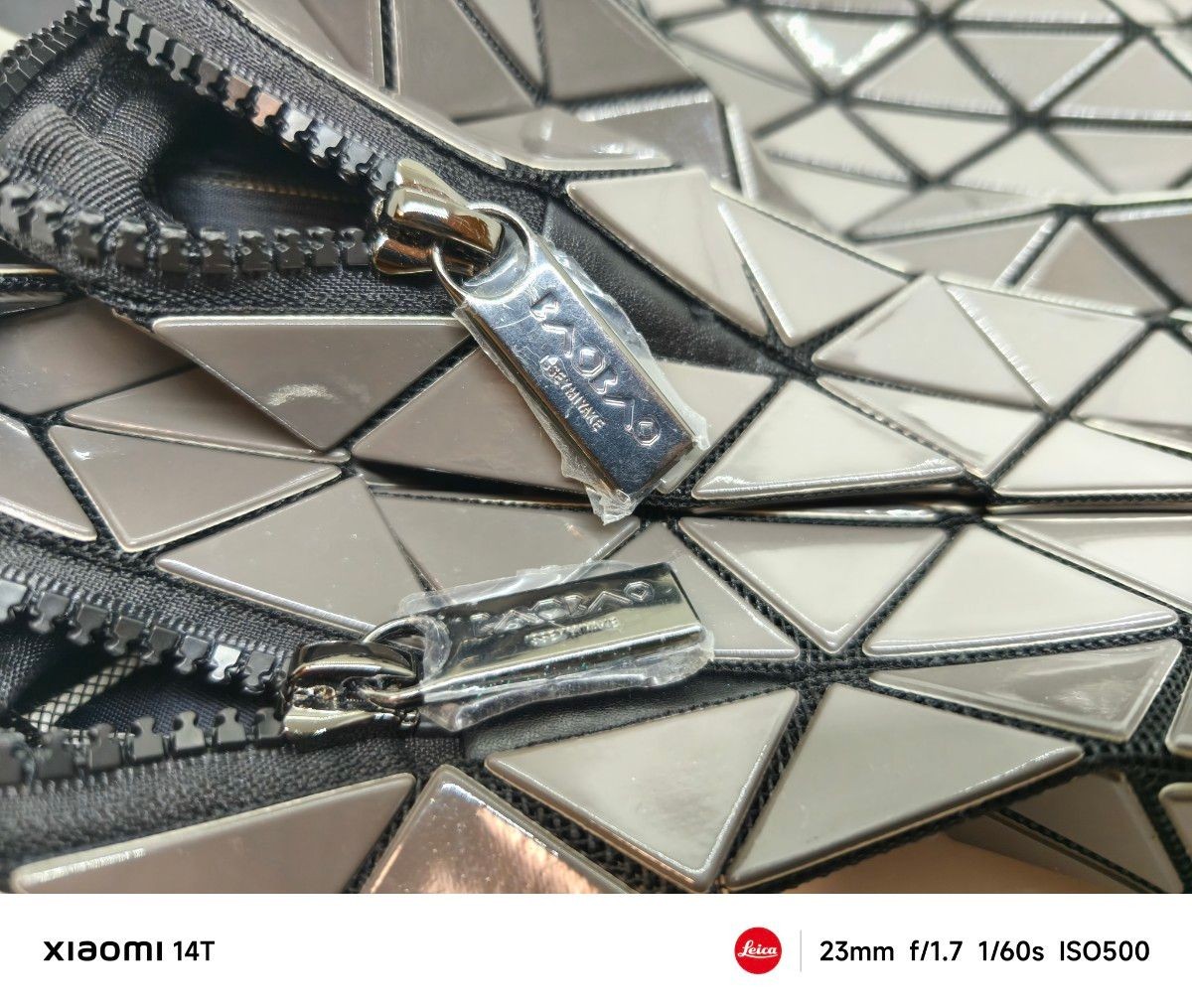 Bao Bao Triangular Pattern Tote Rare Large Used V… - image 4