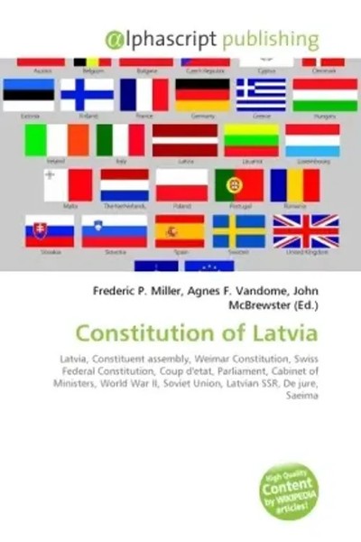 Constitution Of Latvia Frederic P. Miller (U. A.) Taschenbuch Englisch 2026-image