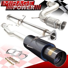 For 94-97 Accord Cd 4 Cylinder 2.2l Sohc 3 N1 Gunmetal Catback Exhaust Godsnow