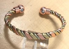 Copper magnetic Tri-Color Therapy Bracelet