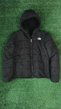 Boy's THE NORTH FACE Black Reversible Puffer Jacket Sz XL 14/16