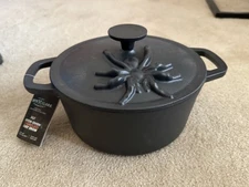 Smith & Clark Black Spider Cast Iron Dutch Oven 3 Qt Halloween Cauldron
