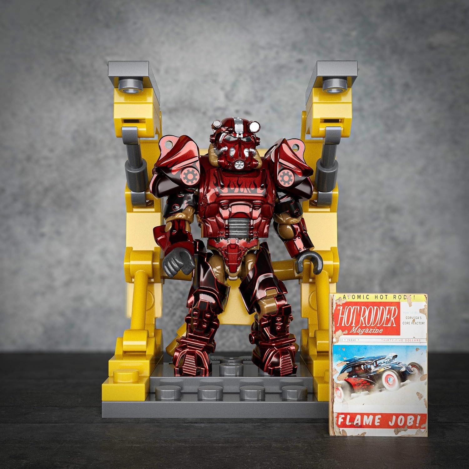 Figurine McFarlane Fallout 76 – Nuka Cola T-60 Gold Edition – Armure Assistée 7 Pouces Articulée