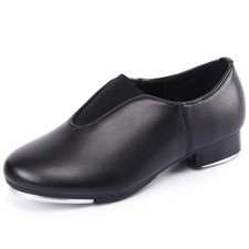 Unisex Child Top Elastic Slip On Tap Shoe Girls Boys Flat Dance Footwear