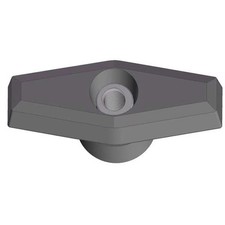 Innovative Components T Knob, 3/8-16 Thread Size, 1"L, Thru, Locking Tap, Steel