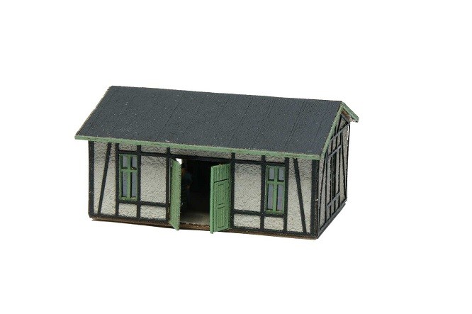 Vollmer 49590 - Z Workshop With Plaster/Timber Facade - Polyplate Kit
