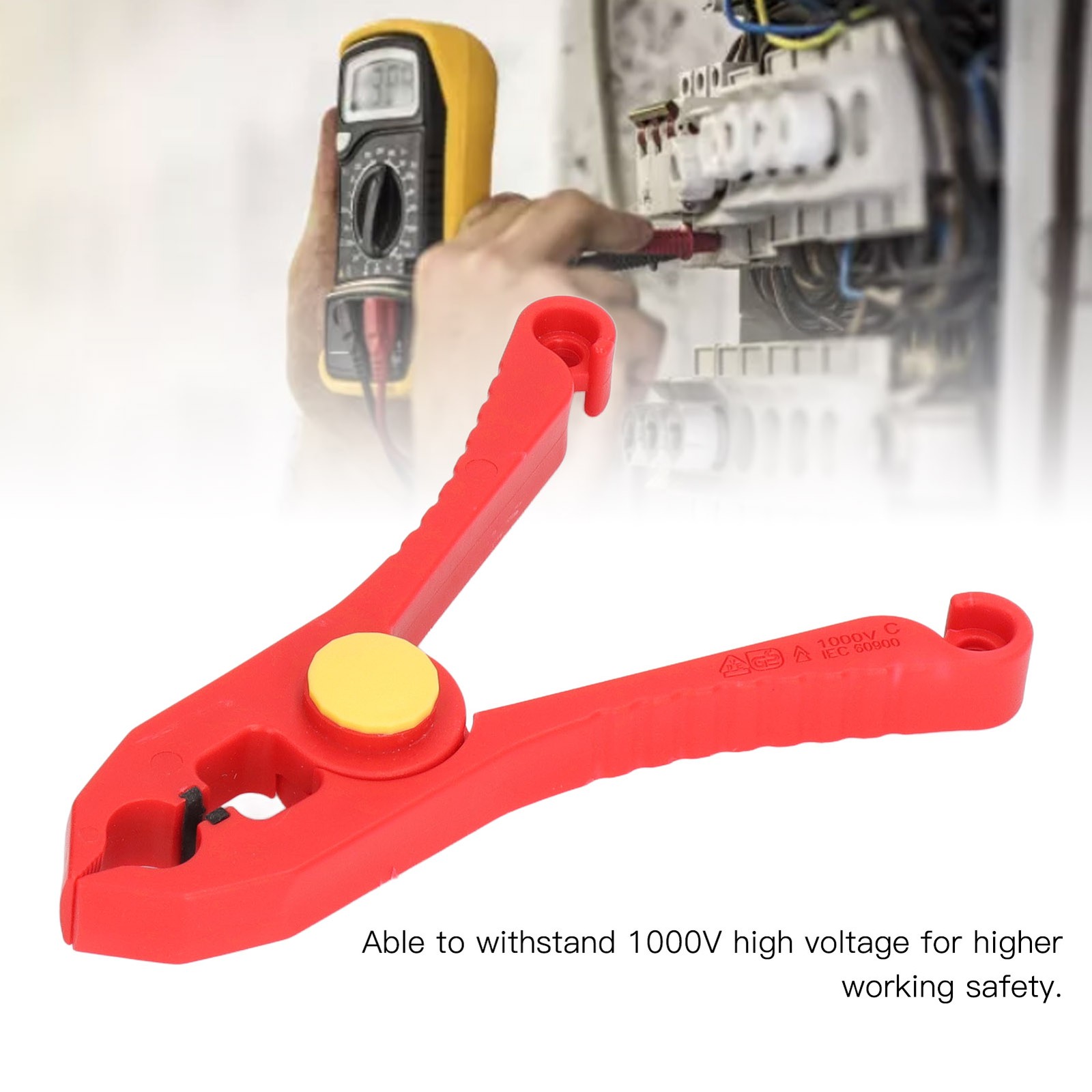 Insulated Wire Clip Plastic 33mm Maximum Opening 1000V Insulating Antimagnetic