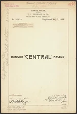 E. J. Johnson & Co. for Bangor Central Brand Slate and Slate Articles