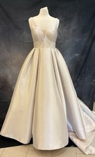 Stella York , 7953, color magnolia , V- Neck Ball gown, Wedding Dress size 12