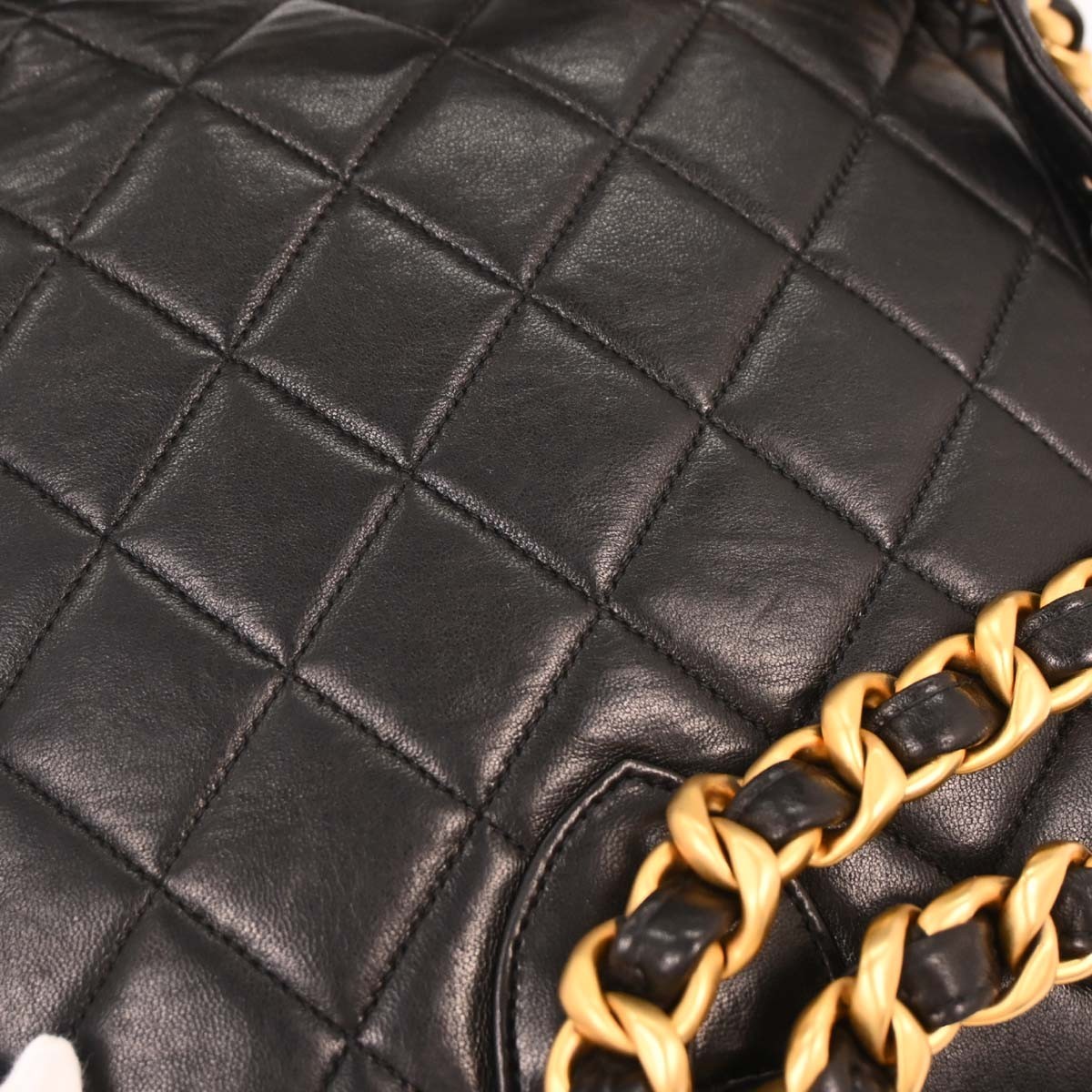 Chanel Duma Drawstring Backpack Quilted Leather B… - image 7