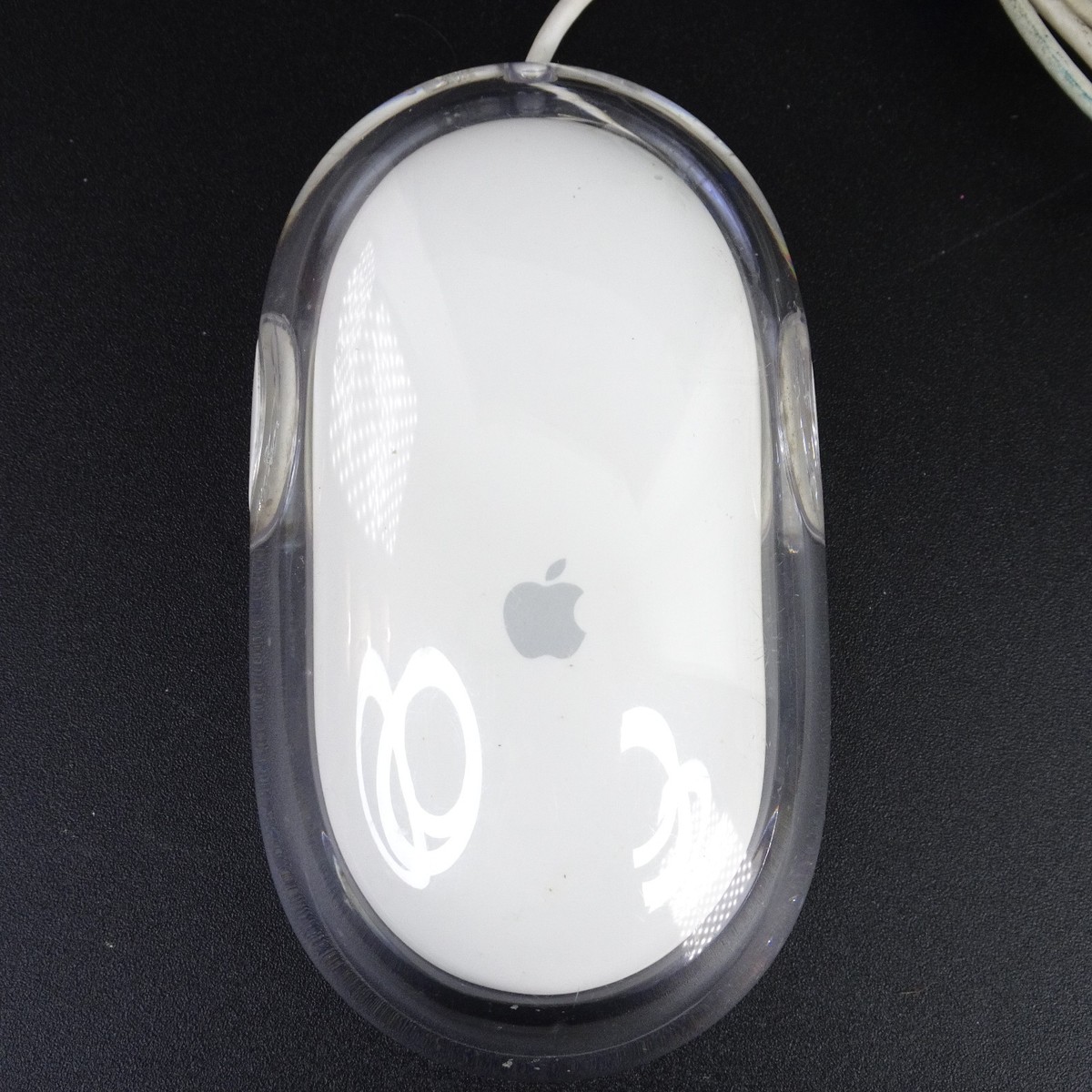 Vintage Apple Original OEM Wired USB Pro Model Mouse for Mac Clear