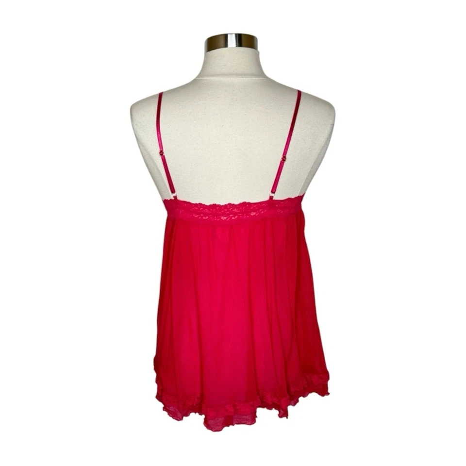 Mini Vestido Hanky Panky Vintage Rosa Encaje Chemise Para Mujer’s Mediano Foto 2 de 4