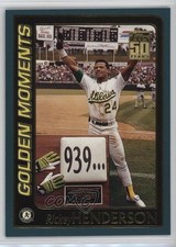 2001 Topps Golden Moments Rickey Henderson #787 HOF 06pr