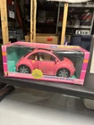 Mattel Barbie Volkswagen VW Doll Pink Beetle Car- Vintage