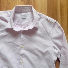 Camicia Zara manica lunga con bottoni elegante casual slim fit elasticizzata taglia small
