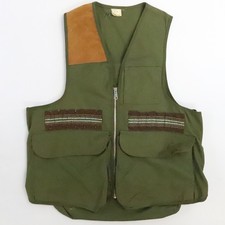 Vintage Fishing Hunting Utility Vest Jacket Size Medium Green