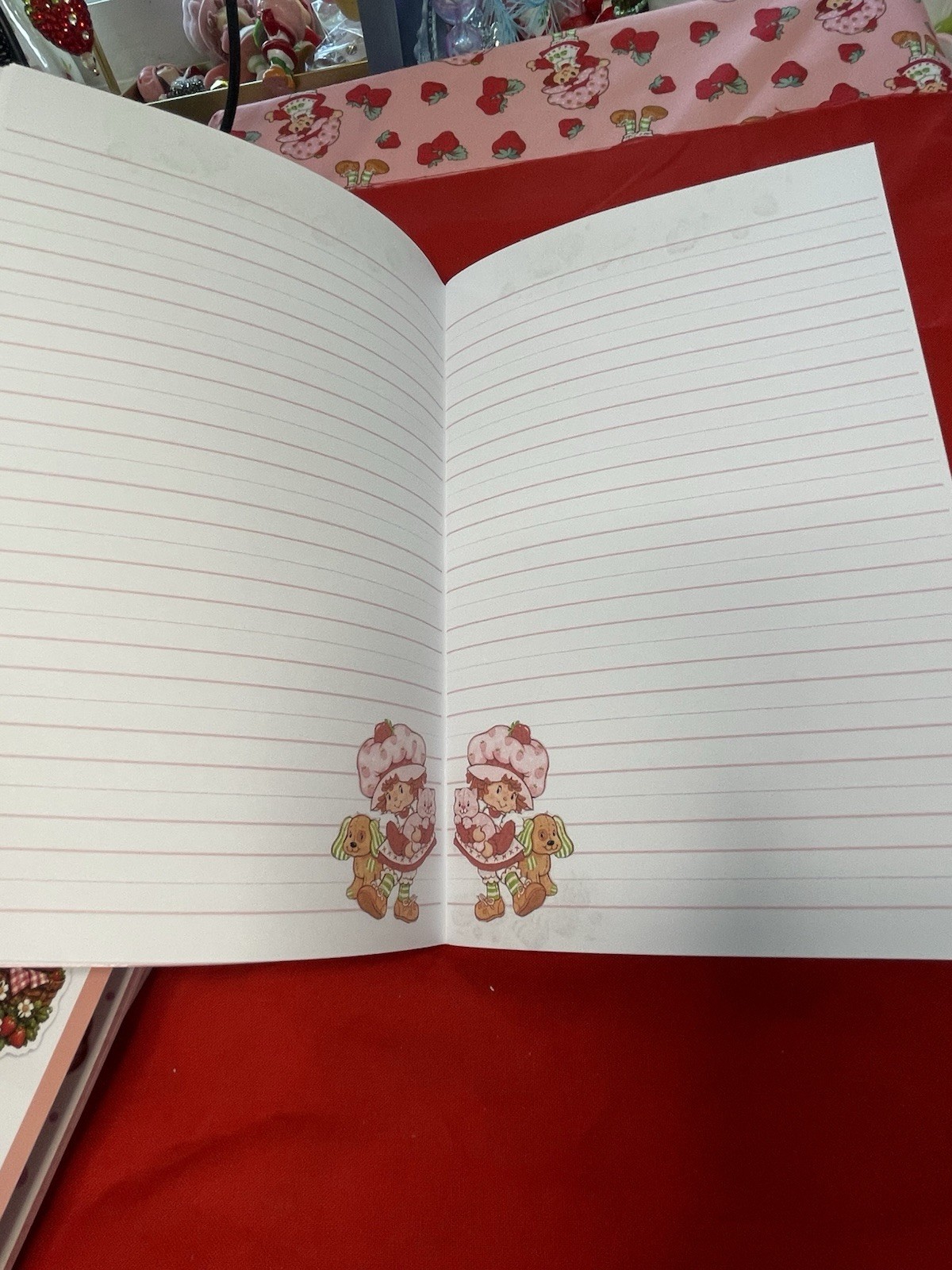 Strawberry Shortcake Handmade Notebook | A5 Lined Journal Kawaii Stationery Gift