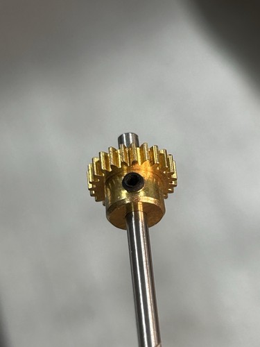 QTY 1 TRADESHIP 64 PITCH BRASS PINION GEAR 23 TEETH TOOTH SLOT CAR 3/32” BORE - Afbeelding 15 van 24