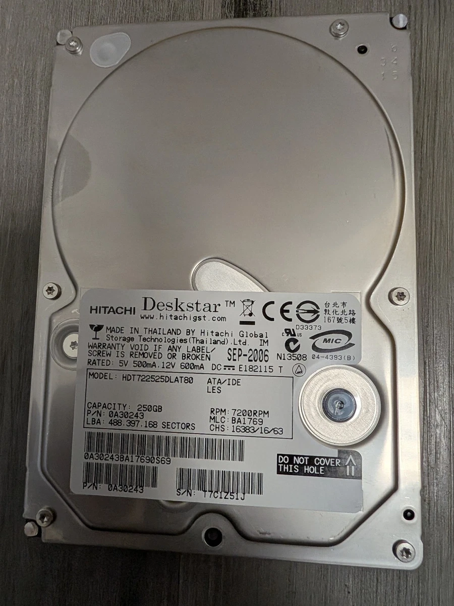 Hitachi 250GB Internal Hard Disk Drives for sale - eBay