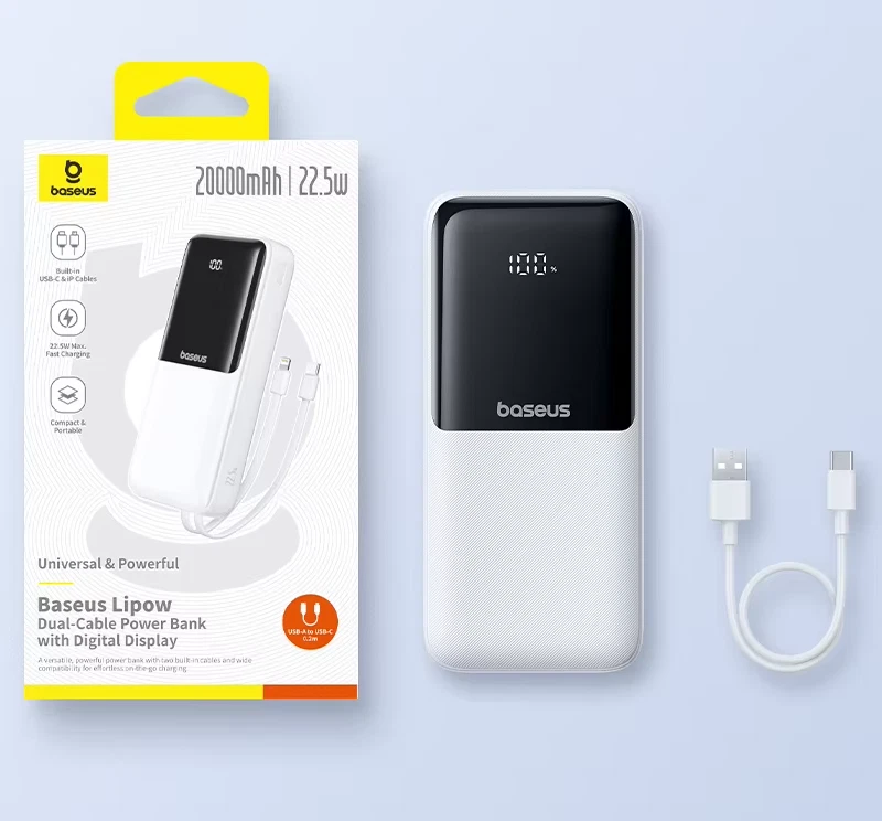 Baseus PowerBank 20000mAh 22.5W USB-C Fast Charging Phone External Samsung - Image 2 of 4