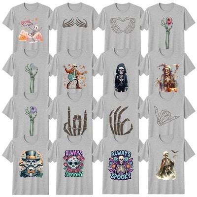 Halloween Gothic T-Shirt Skelett Hand Halloween Geschenk