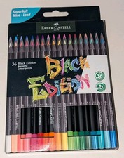 Faber Castell Black Edition Colored Pencils Set Of 36 Count Super Soft Lead NEW