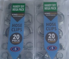 Image of 2 x Kingsnann Hose Clips 20 Piece Assortment Handy DIY Mega Packs Brand New