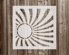 Sun Stencil: Durable Reusable Art Tool - Eco Friendly Material