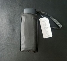 Image of Totes Eco-Brella Compact Flat Umbrella - Black