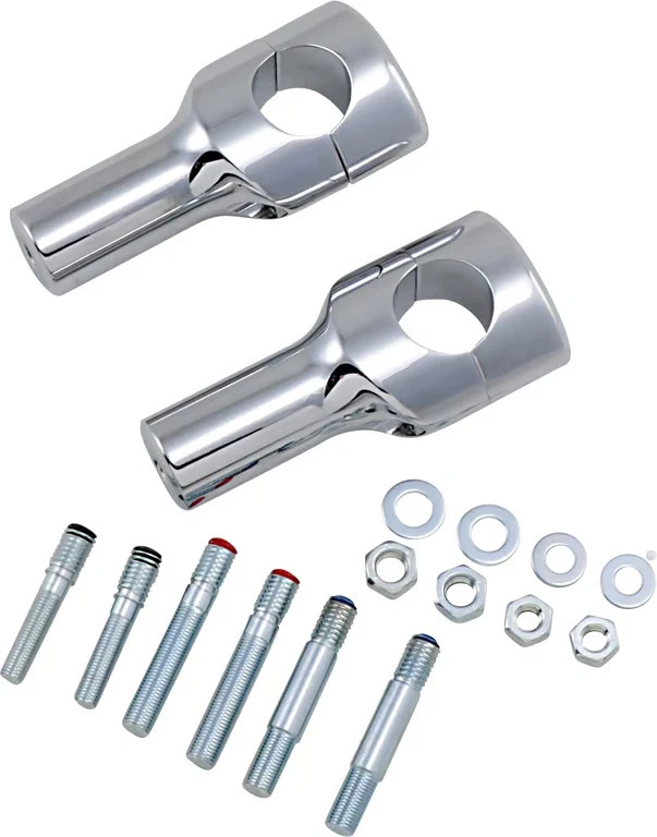 Drag Specialties 1-1/2 pulgada. Elevador Big Buffalo - 4 pulgadas Motocicleta alta - cromada Foto 3 de 4