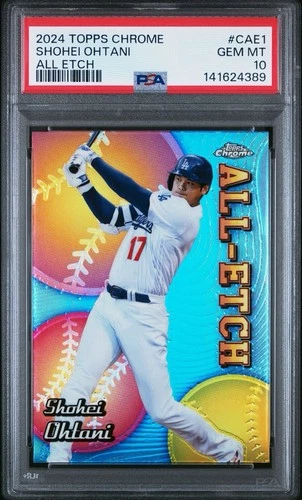 SHOHEI OHTANI 2024 TOPPS CHROME ALL ETCH #CAE1 📈 PSA 10 💎 GEM MINT 🔥 INSERT